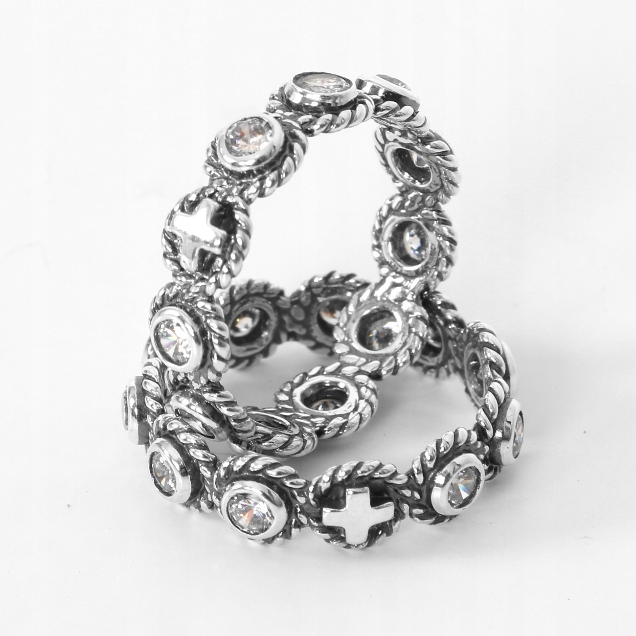 Różaniec na palec, obrączka srebro pr. 925 r. 25 Marka Awa Silver Jewellery