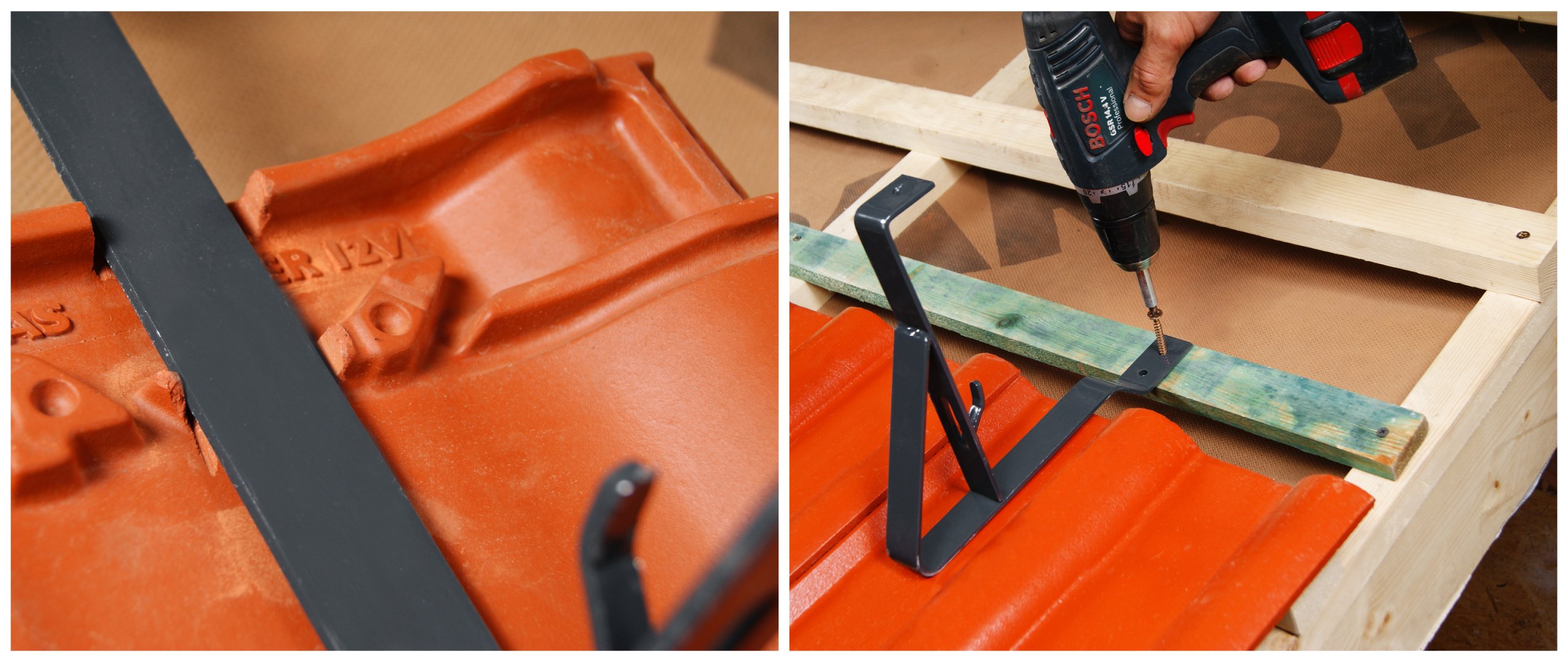 Ochrona rurowa przed śniegiem 2m dachówki lakier Długość 200 cm