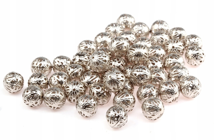 DD1540N Ażurowa Kula 16mm Ozdoba Dekor 10szt