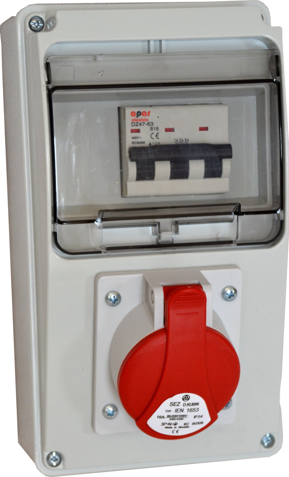 Stavební rozvaděč A516W 16A5P