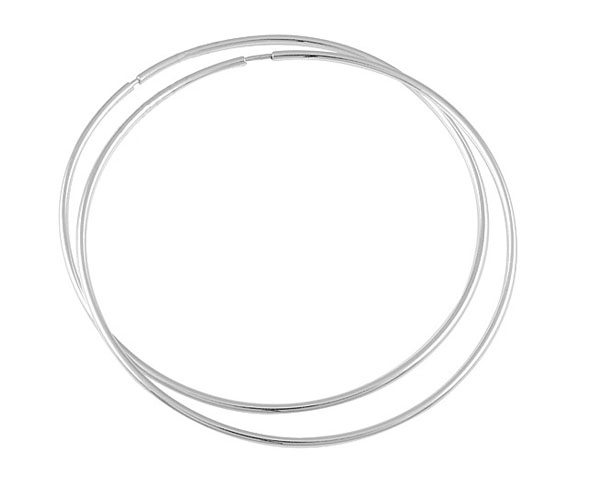 

Kolczyki Srebrne Koła Kółka 60MM Srebro Pr. 925
