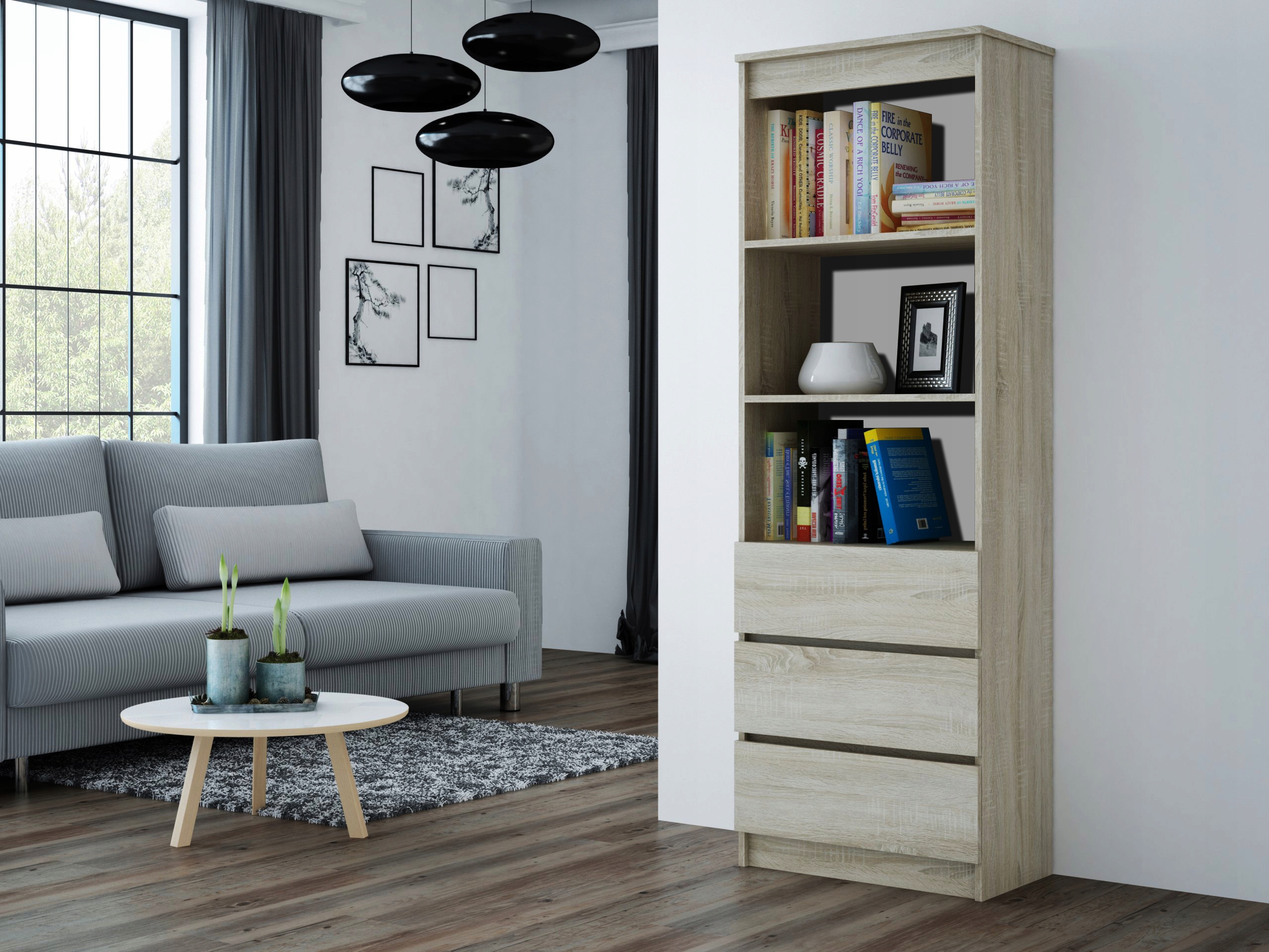 REGAŁ RS-60 DĄB SONOMA EAN (GTIN) 5902838465707