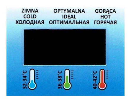 

Termometr Naklejka Naklejany Przyklejany Tega Baby