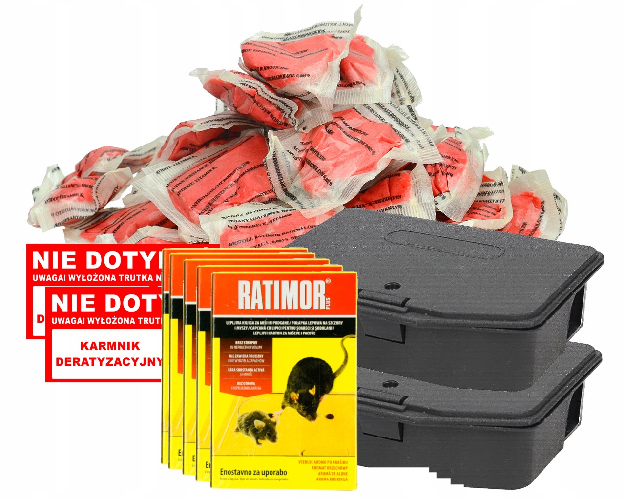 POISON PASTE MYŠI PASTE PODÁVAČKA RATIMOR SET