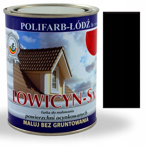 

Lowicyn Sx farba ocynk Czarny RAL9005 Połysk 0,8L