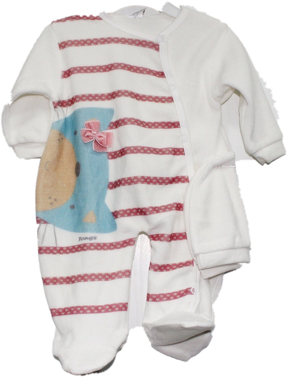 

Tongs * - Welurowy Pajacyk Kotek - 3-6 m