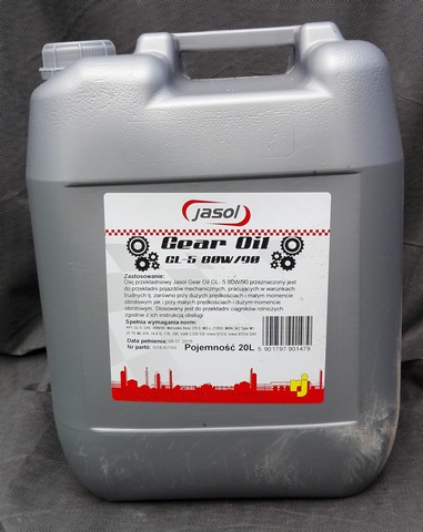 JASOL GEAR OIL GL-4 80W90 20L olej przekładniowy Producent Jasol