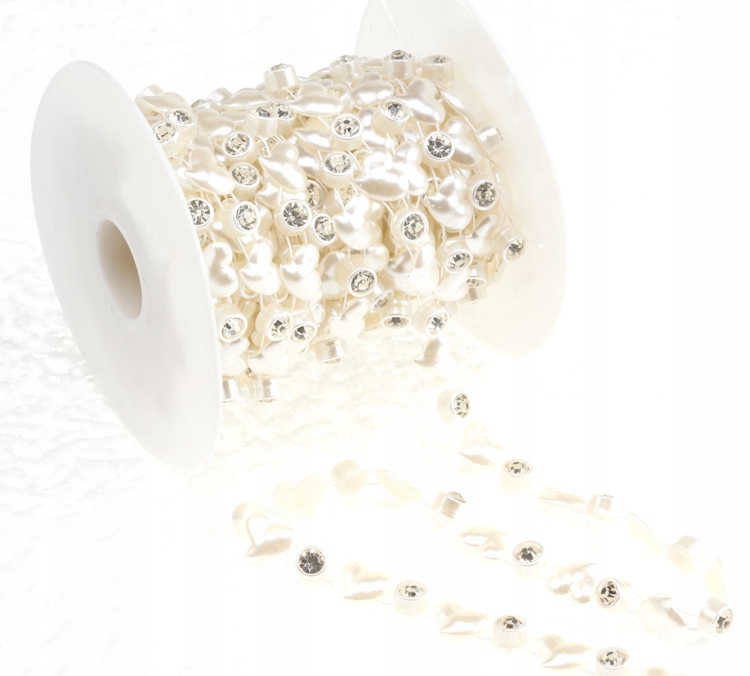 

SN635 Taśma Dekoracyjna Ślub Girlanda 11mm 1m