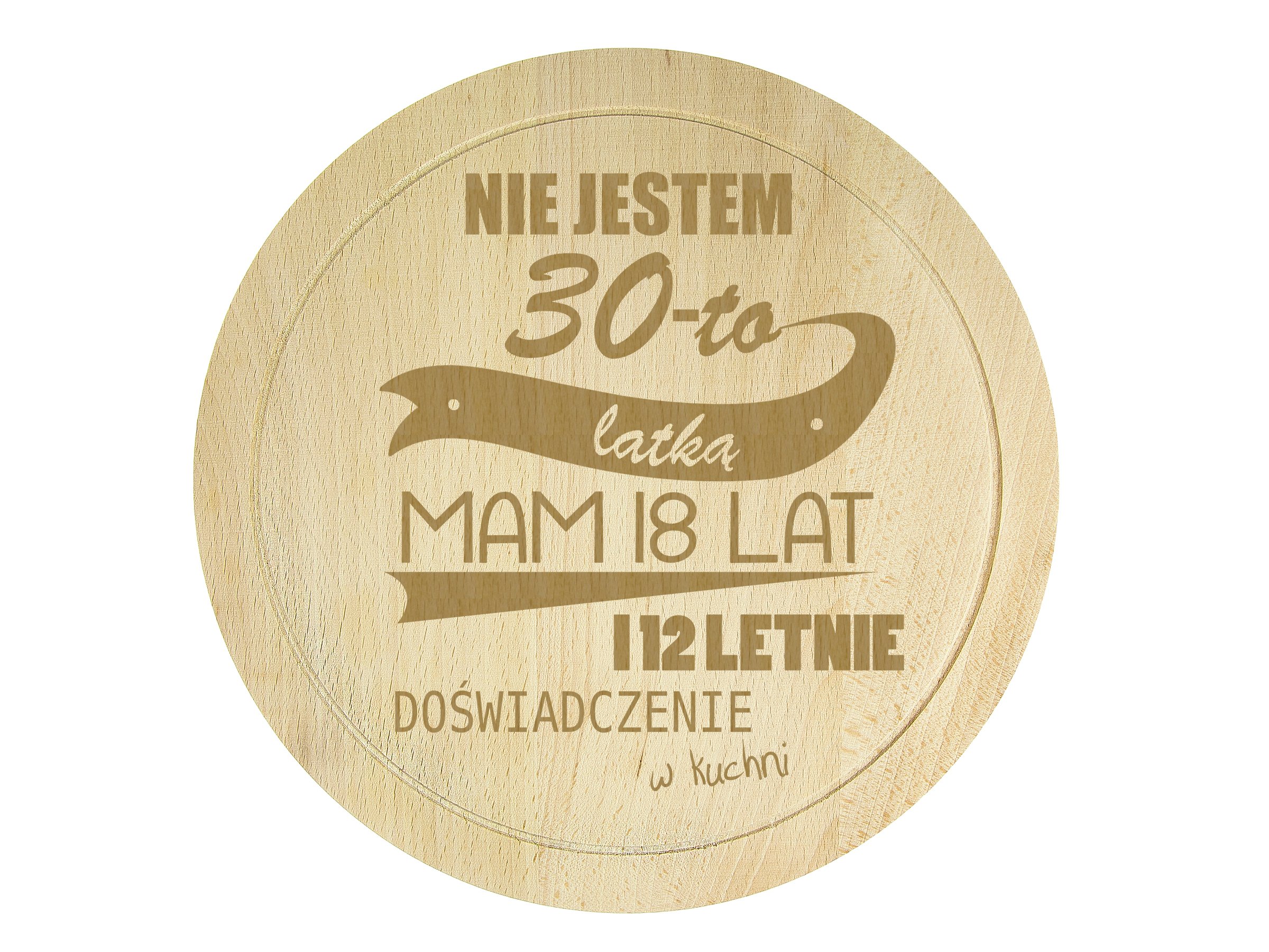

Deska Do Krojenia Bukowa Grawer Urodzinowy + Imię
