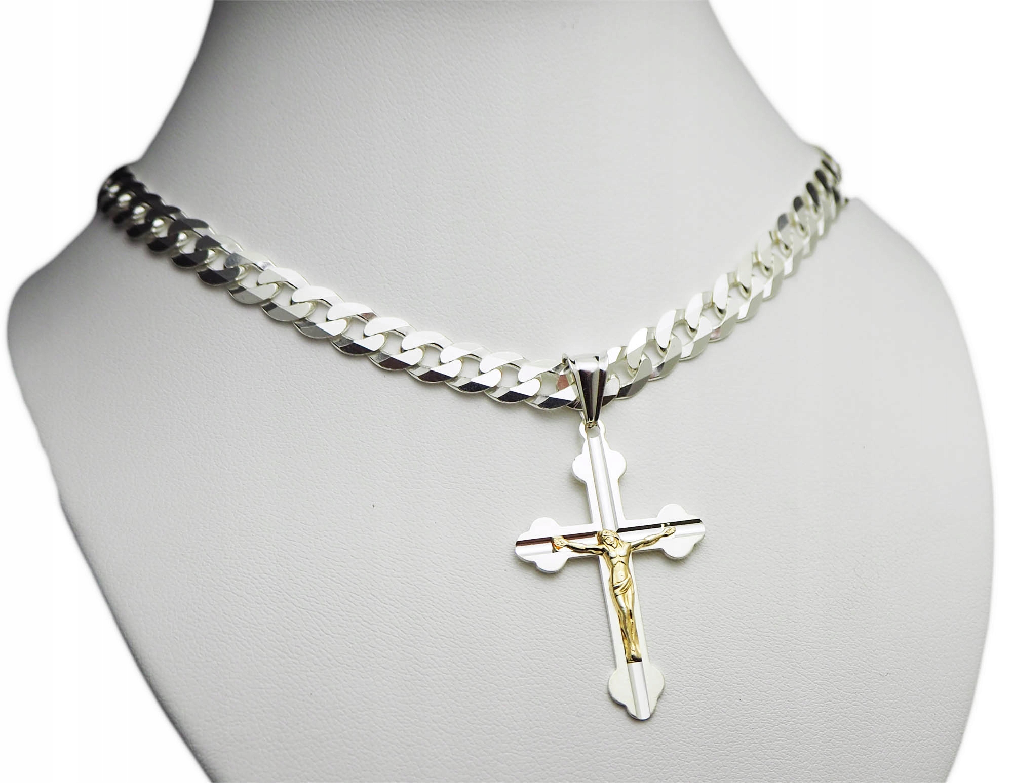 

Elegancki Srebrny Łańcuszek Męski Pancerka 60 cm