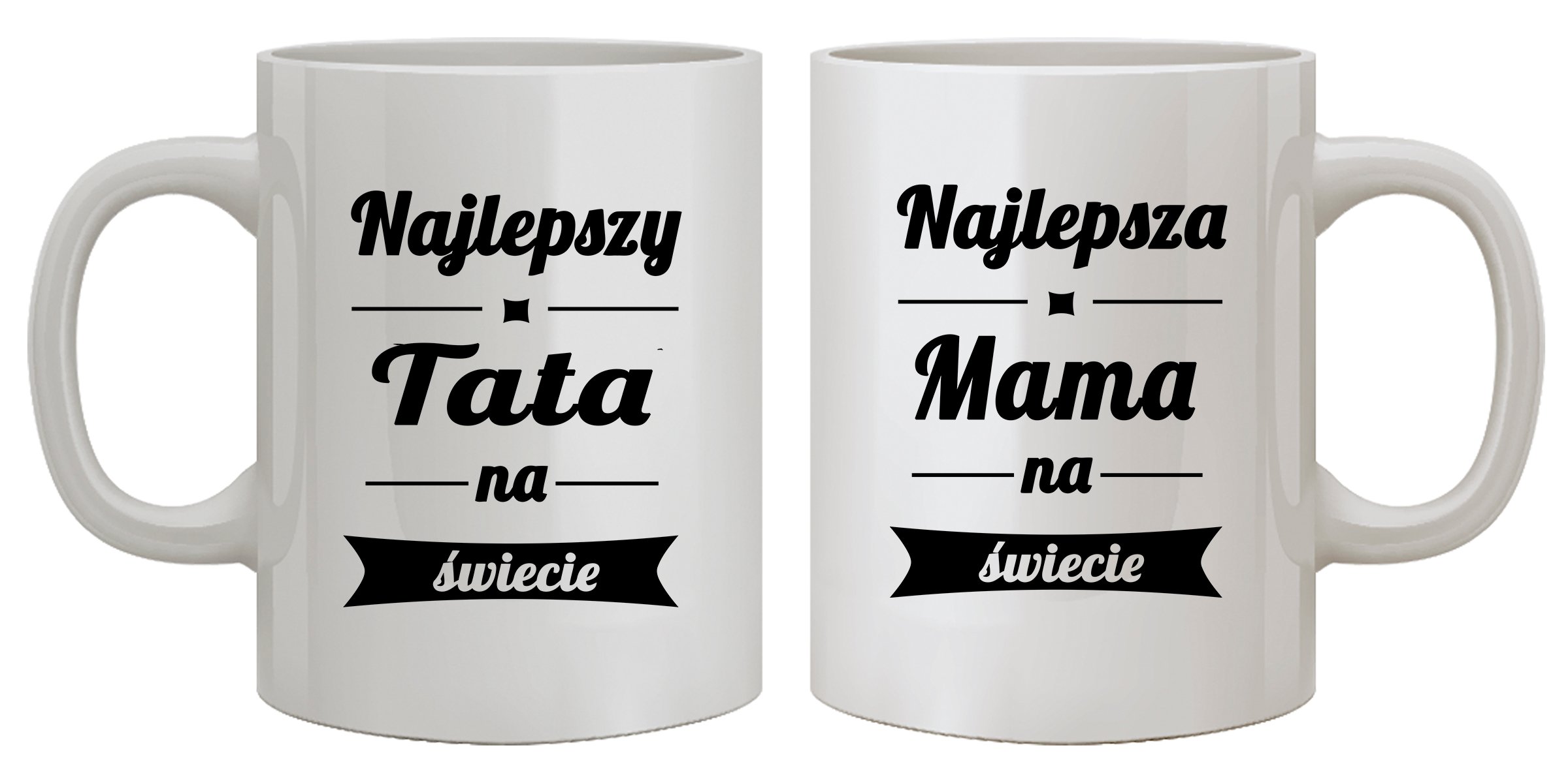 

Zestaw Kubków Z Nadrukiem Dla Rodziców Mamy Taty