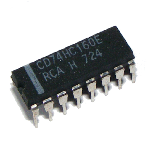 

Układ CD74HC160E 4bit up decade counter DIP16 x5