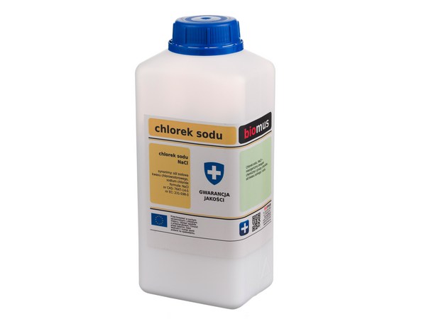 

Chlorek Sodu NaCl Sól czysta 1kg Biomus
