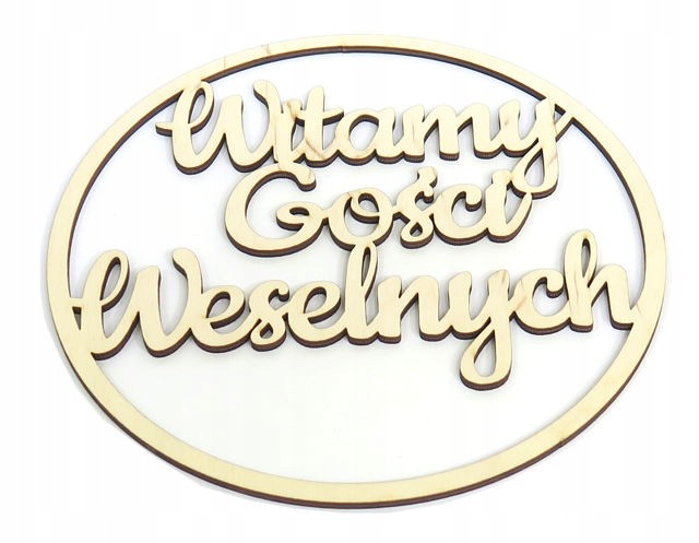 

Zawieszka Koło Witamy Gości Weselnych 200mm DV90