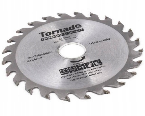 

Tarcza Do Drewna 115 Piła Tarczowa Szlifierek 22mm