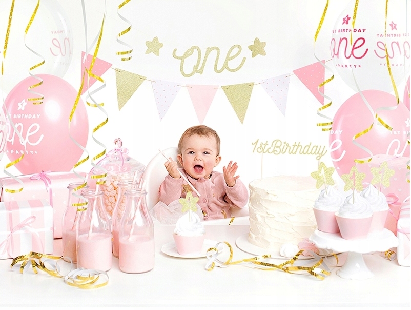 TOPPER NA ROCZEK URODZINY NAPIS TOPER ZŁOTY Typ toppery