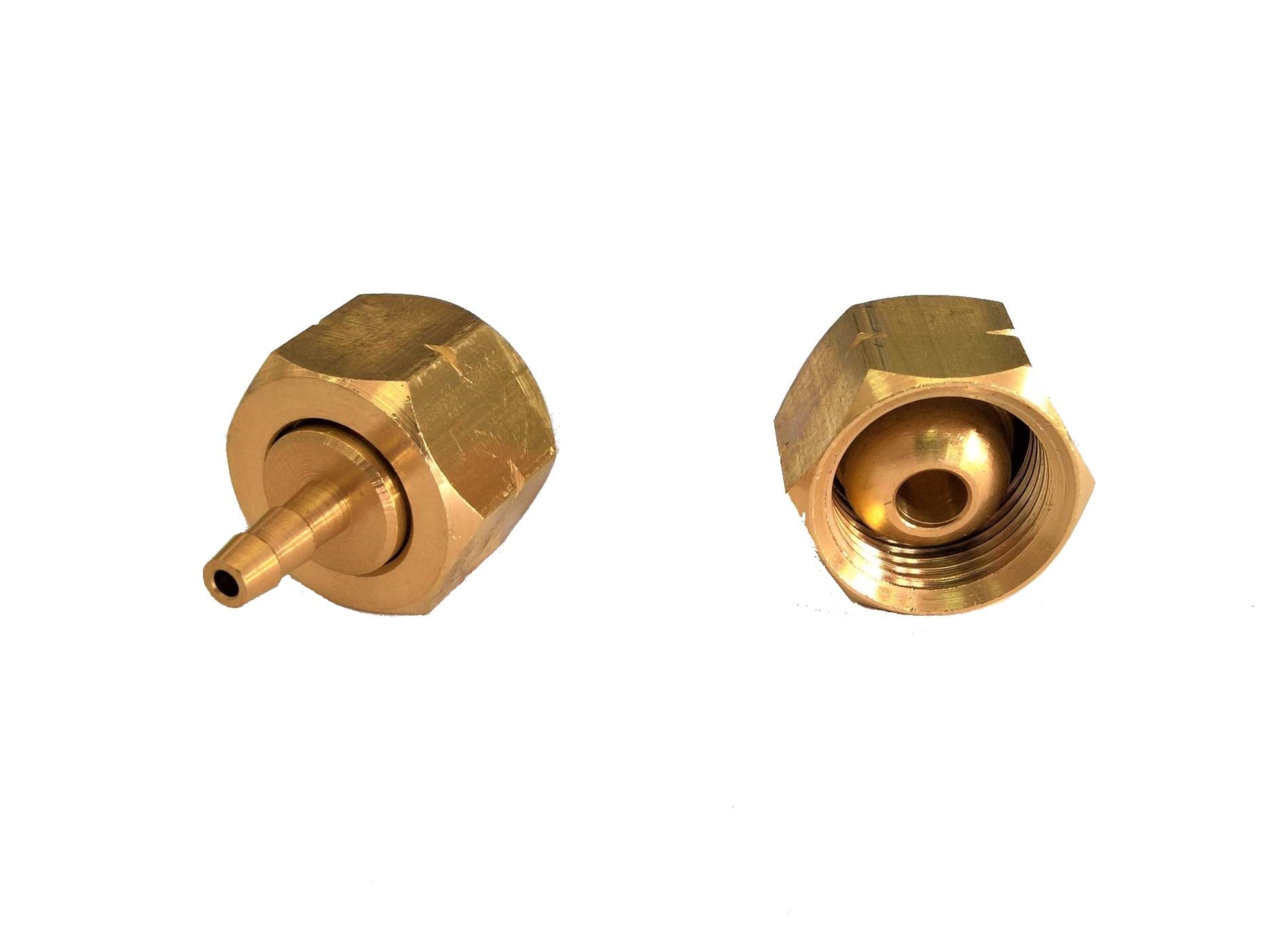 Złączka 3/8" lewy gwint Stożek fi 4mm