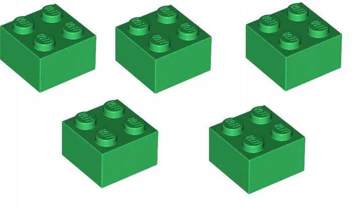 

Lego Belka 2x2 zielony 300328 3003 - 5szt