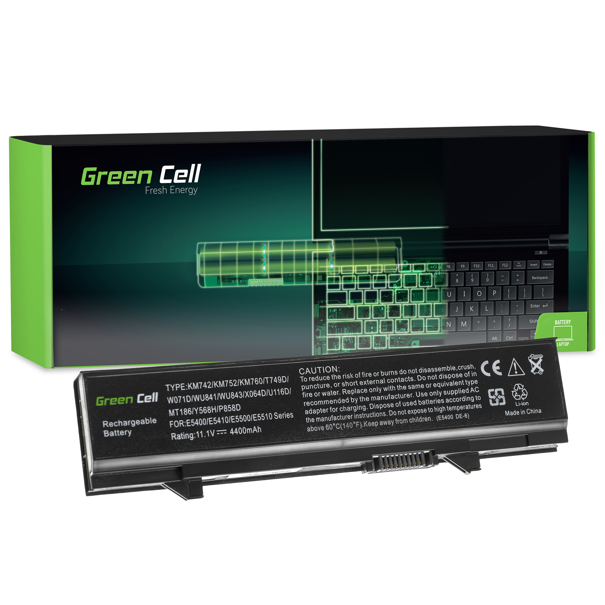 

Bateria KM742 do Dell Latitude E5410 E5500 E5510
