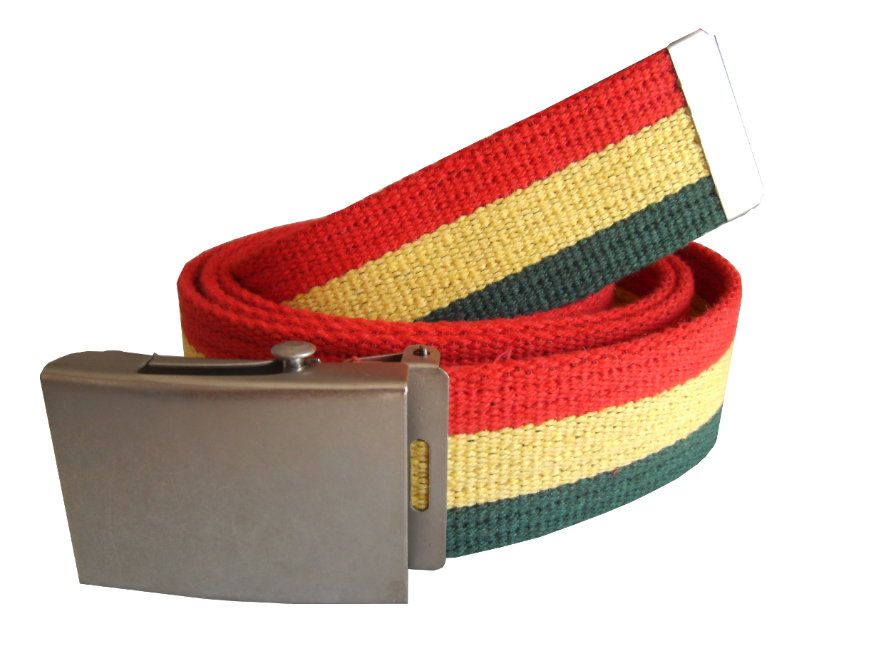 

Pasek Parciany Bawełna reggae 4CM Długość 115 cm