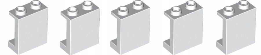 

Lego Panel 1x2x2 biały 4585458 87552 - 5 szt