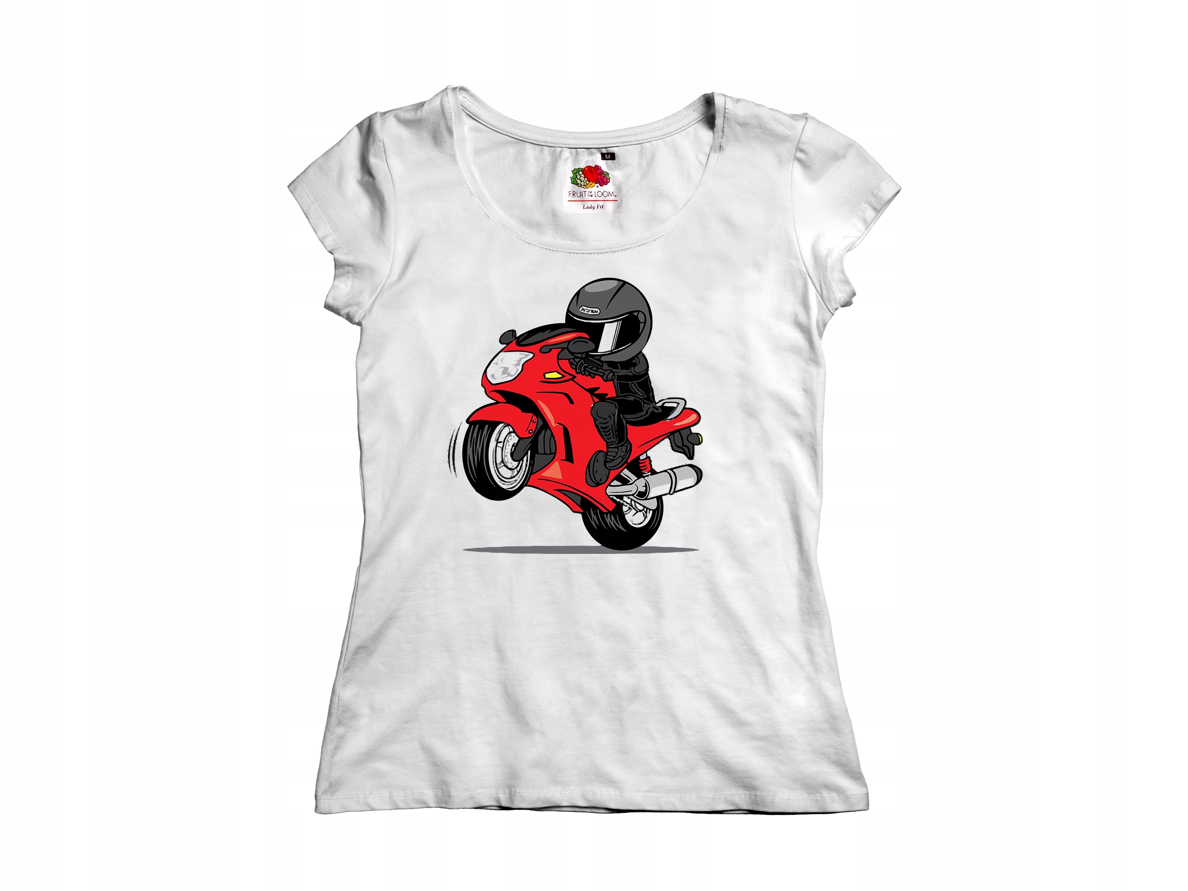 

Koszulka Damska Z Nadrukiem Na Motor Motocykl