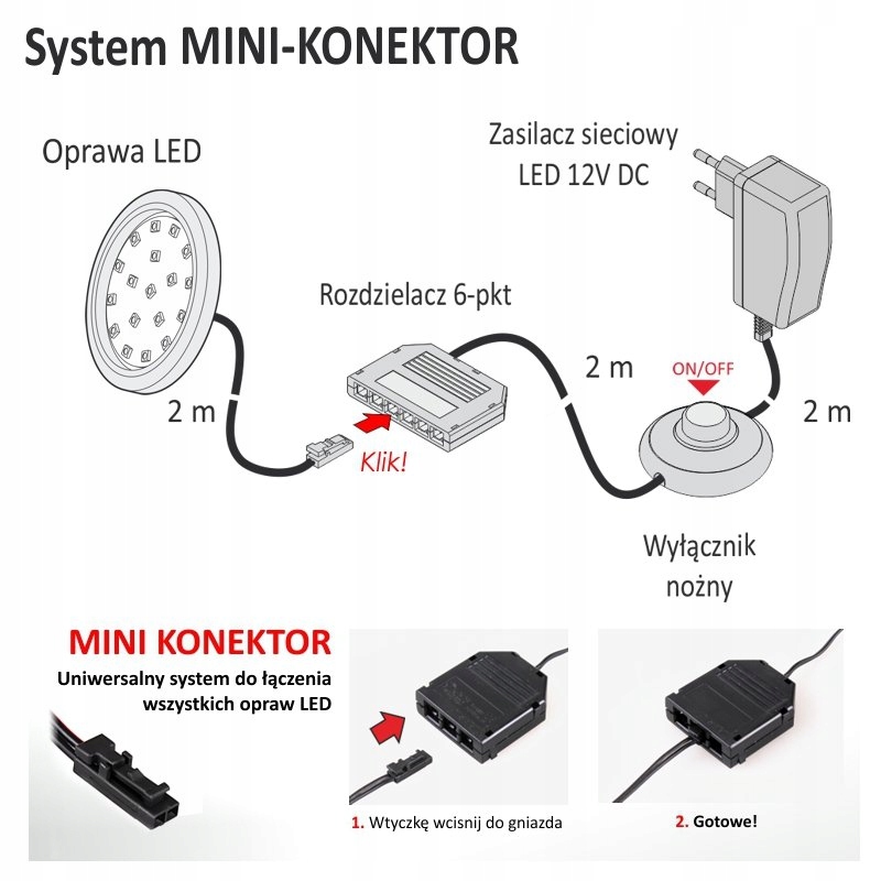 Oprawa LED ORBIT 3W 12V biały neutralny BIAŁA Marka Design Light
