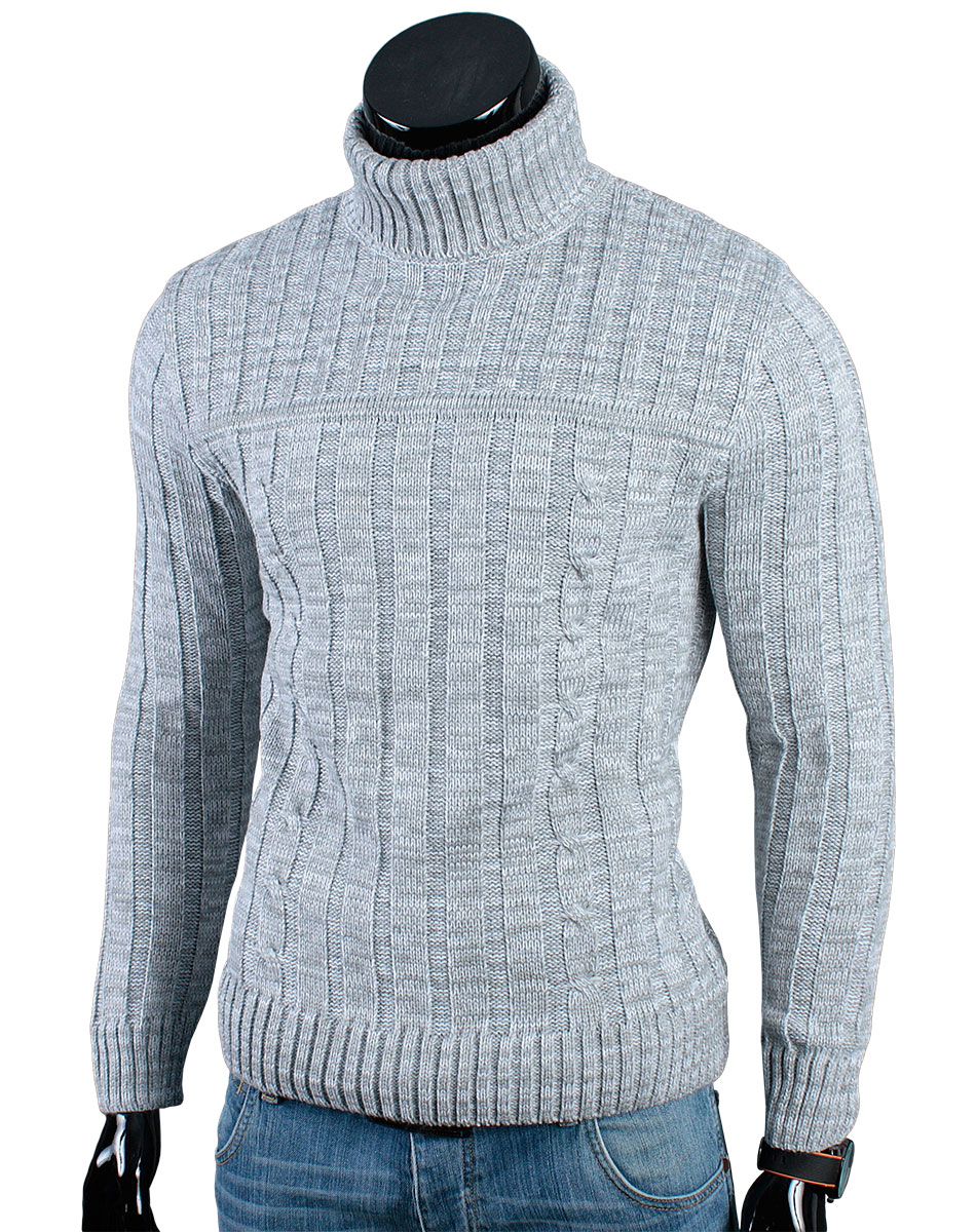 

Produkt_pl Gruby Golf Sweter MA22 Szary__XL