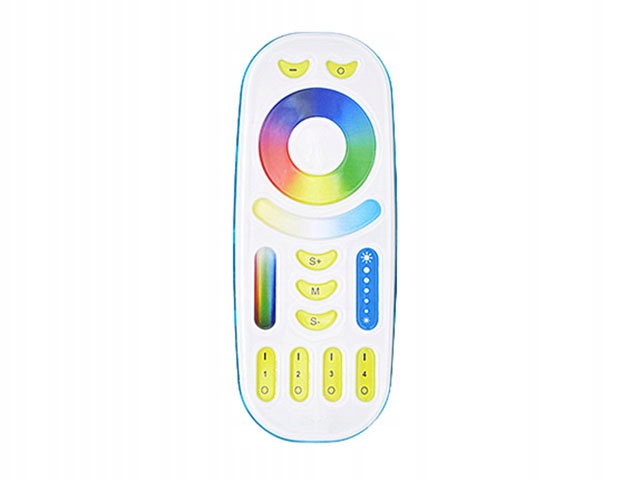 Pilot taśmy LED Mi-Light FUT092 RGB/CCT 4 strefy biały 2,4G Zawiera baterie nie