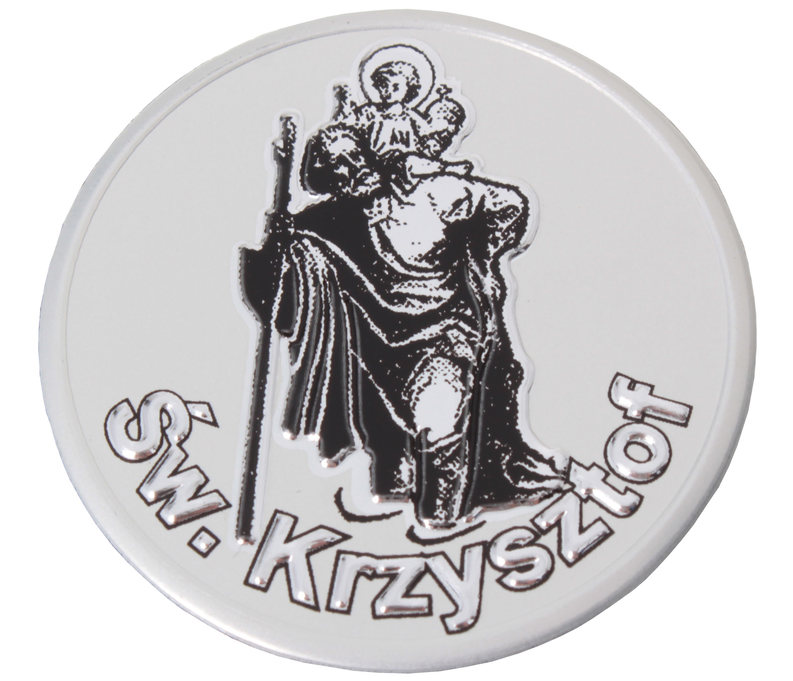 

Naklejka Emblemat Aluminiowy Patron Św. Krzysztof