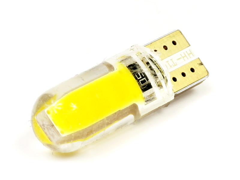 

Żarówka 2x Cob Led W5W T10 Silikon Mocna Żółta