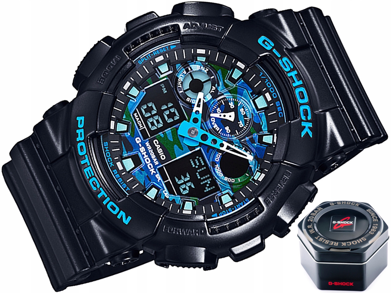 Zegarek CASIO G-SHOCK GA-100CB-1A +PUSZKA ORG+PL - 7387399256