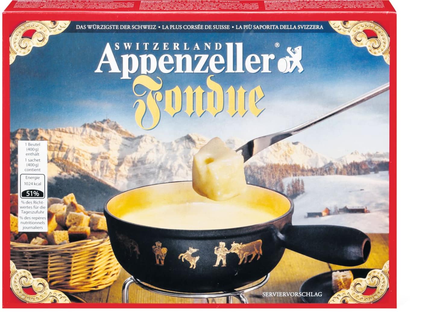 Fondue Serowe &amp;#39;&amp;#39;Appenzeller&amp;#39;&amp;#39; ze Szwajcarii 2x400g - 7429962457 ...