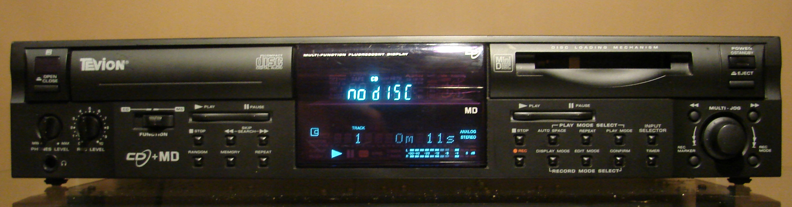 TEVION MD8964 MiniDisc MD + Odtwarzacz CD COMBO 7673647301