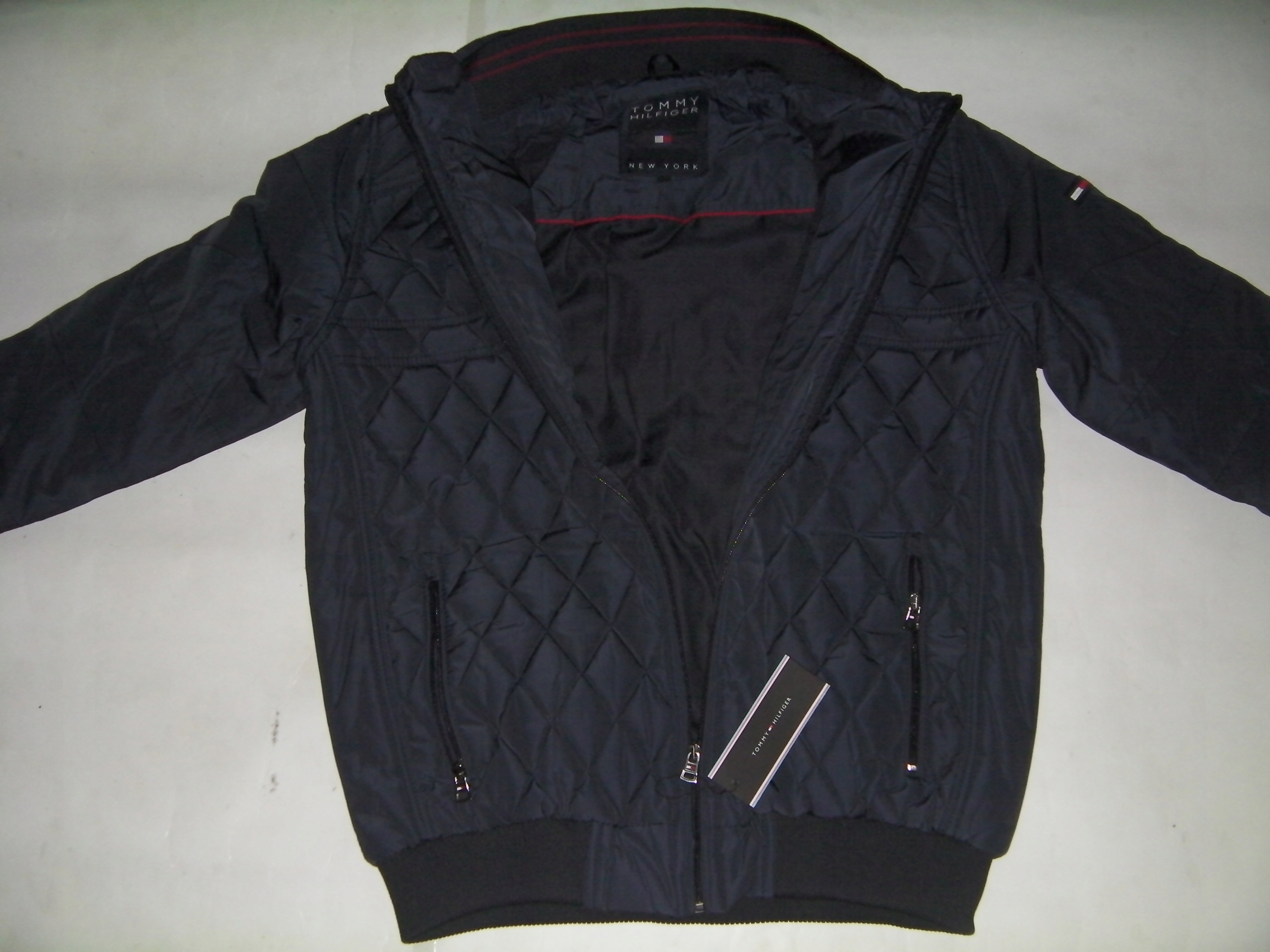 Kurtka Tommy Hilfiger granatowa pikowana - 7650105122 - oficjalne