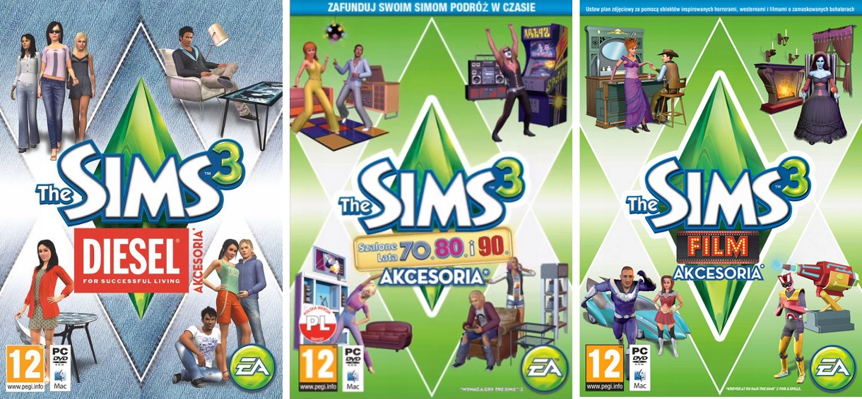Dodatki I Akcesoria The Sims 3 THE SIMS 3 WSZYSTKIE DODATKI + WSZYSTKIE AKCESORIA - 6695599716