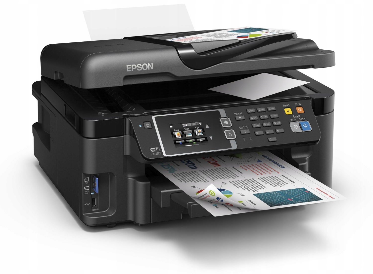 Drukarka Epson  WF  3620  DWF 4w1 WiFi Skaner Prezent 