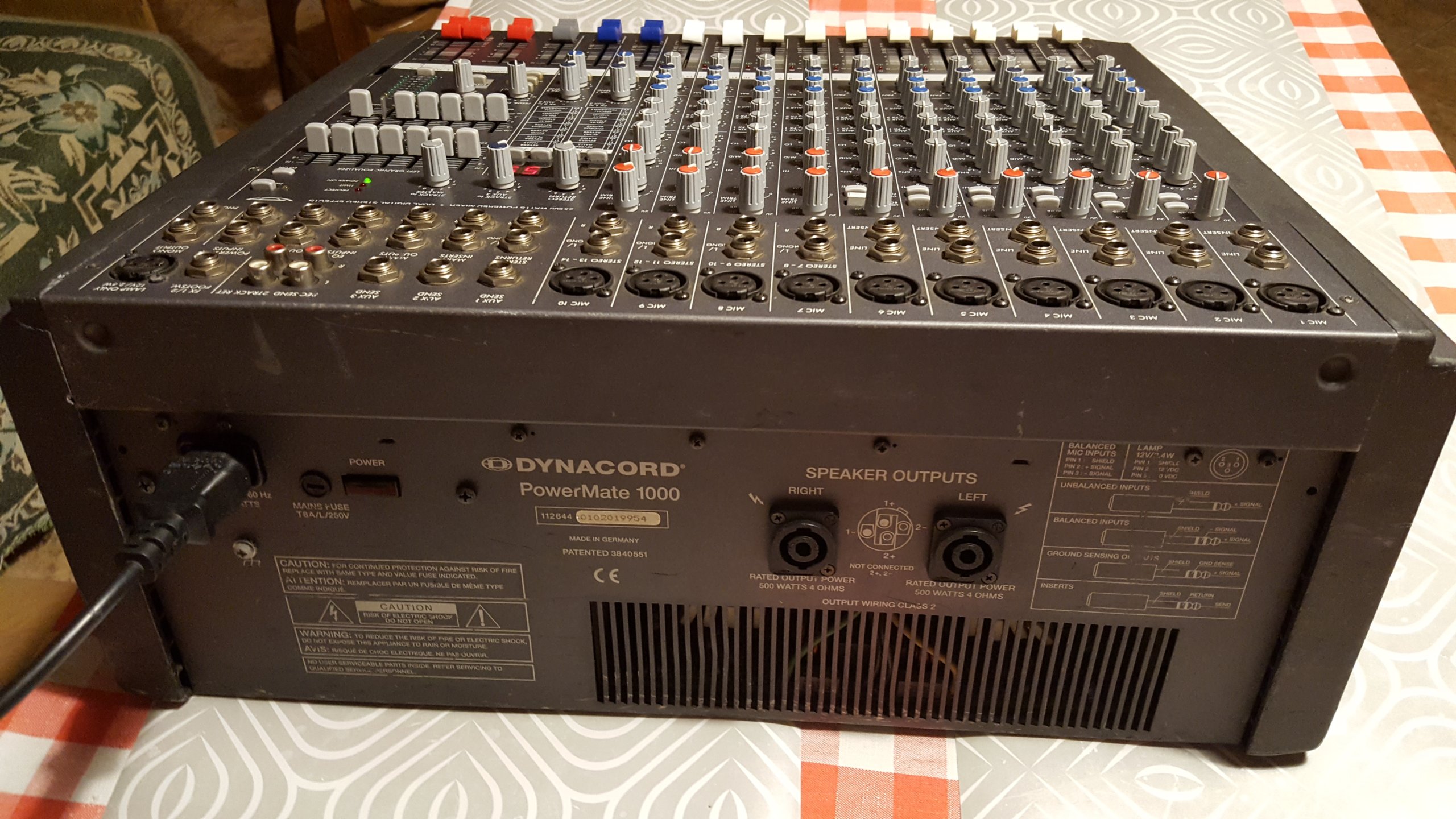 Dynacord Powermate 1000, 2 X 500 watt/4ohm 7154574106 oficjalne