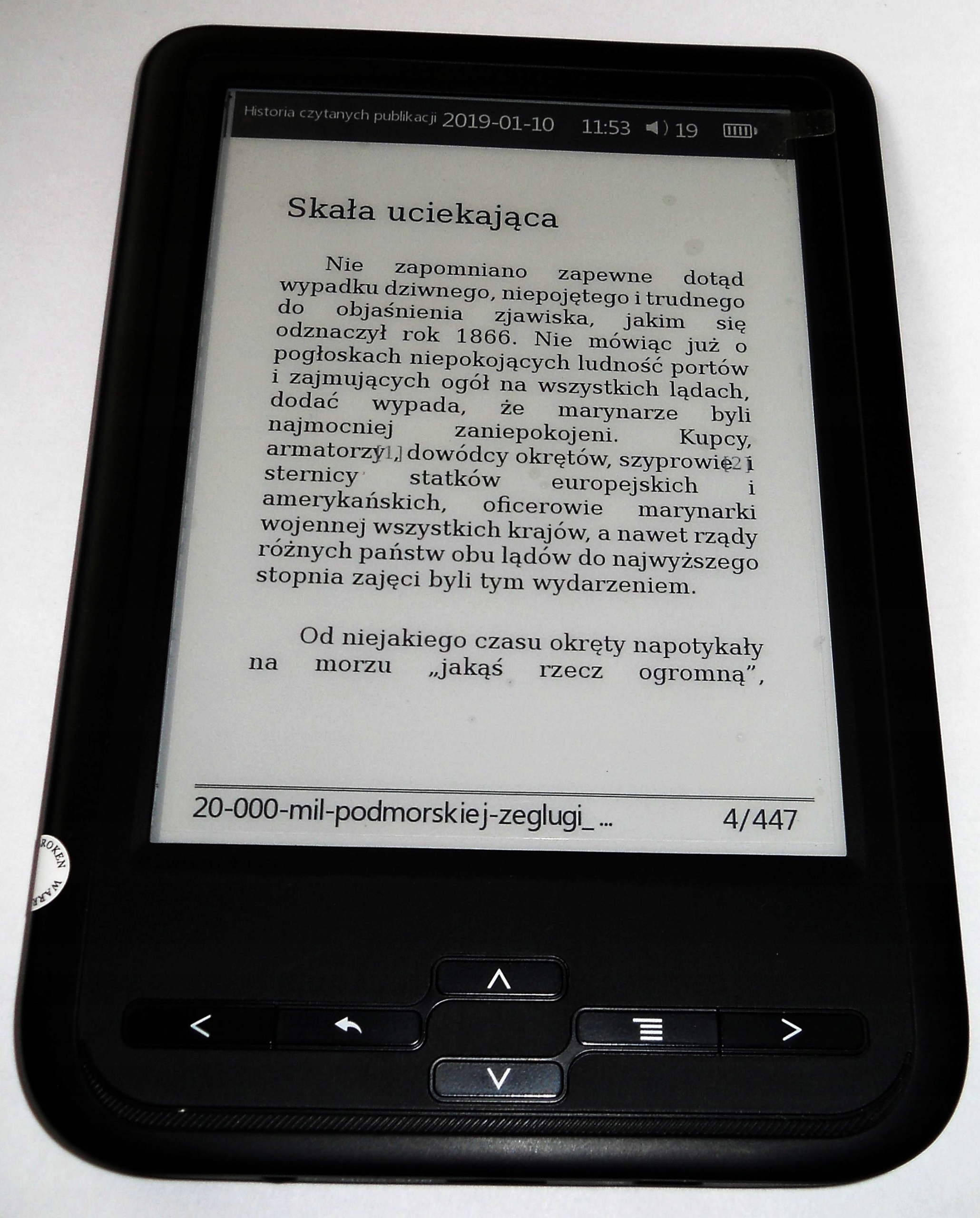 Czytnik Ebook Prestigio PER3464B Eink 6" 4GB 7775587602 oficjalne archiwum allegro
