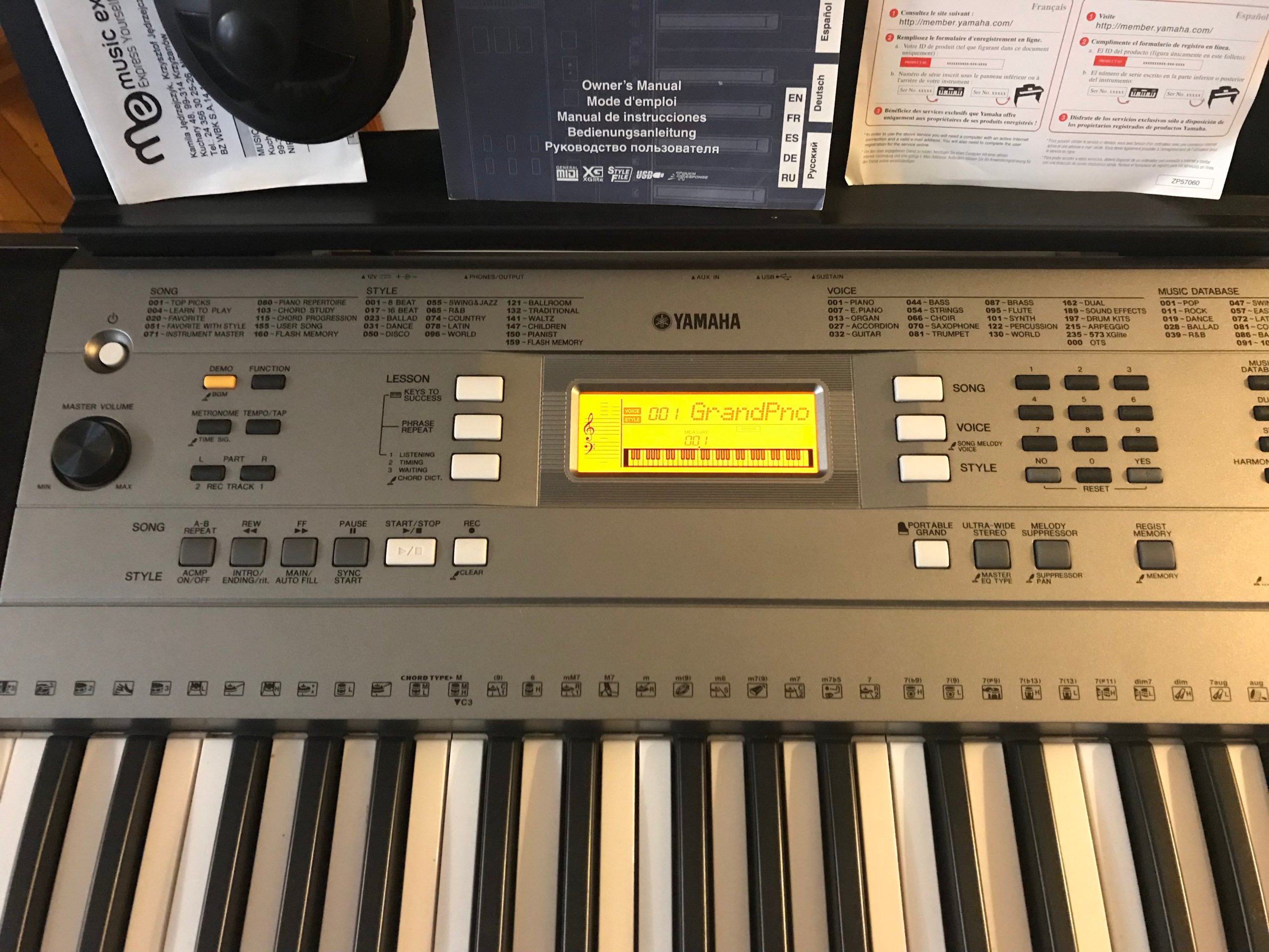  KEYBOARD  YAMAHA  PSR  E353  STATYW SUCHAWKI 7149244653 