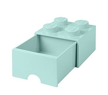 Lego Pojemnik Z Szufladą 4 Na Zabawki 25 Cm Aqua 7272673983