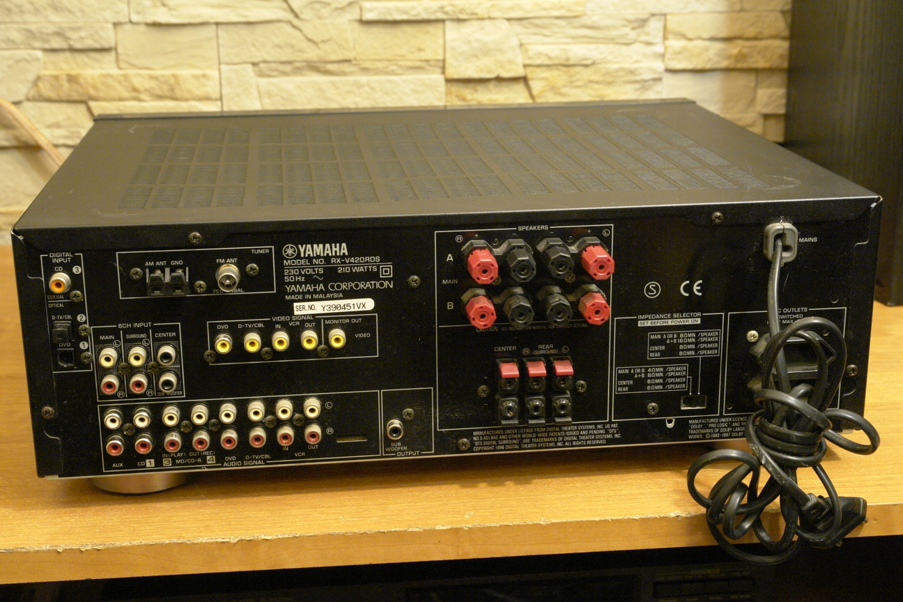 YAMAHA RX-V420RDS AMPLITUNER 5.1/STEREO GWARANCJA - 7690977919 ...