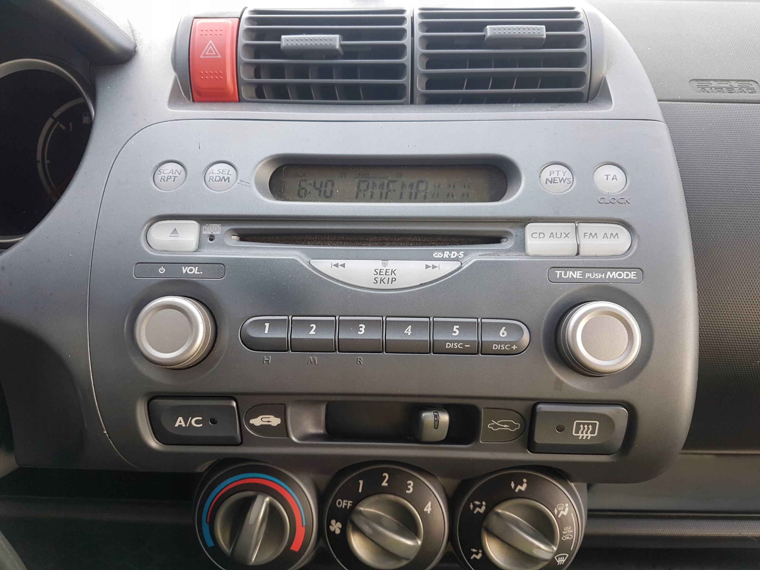 Honda Jazz Radio Instructions