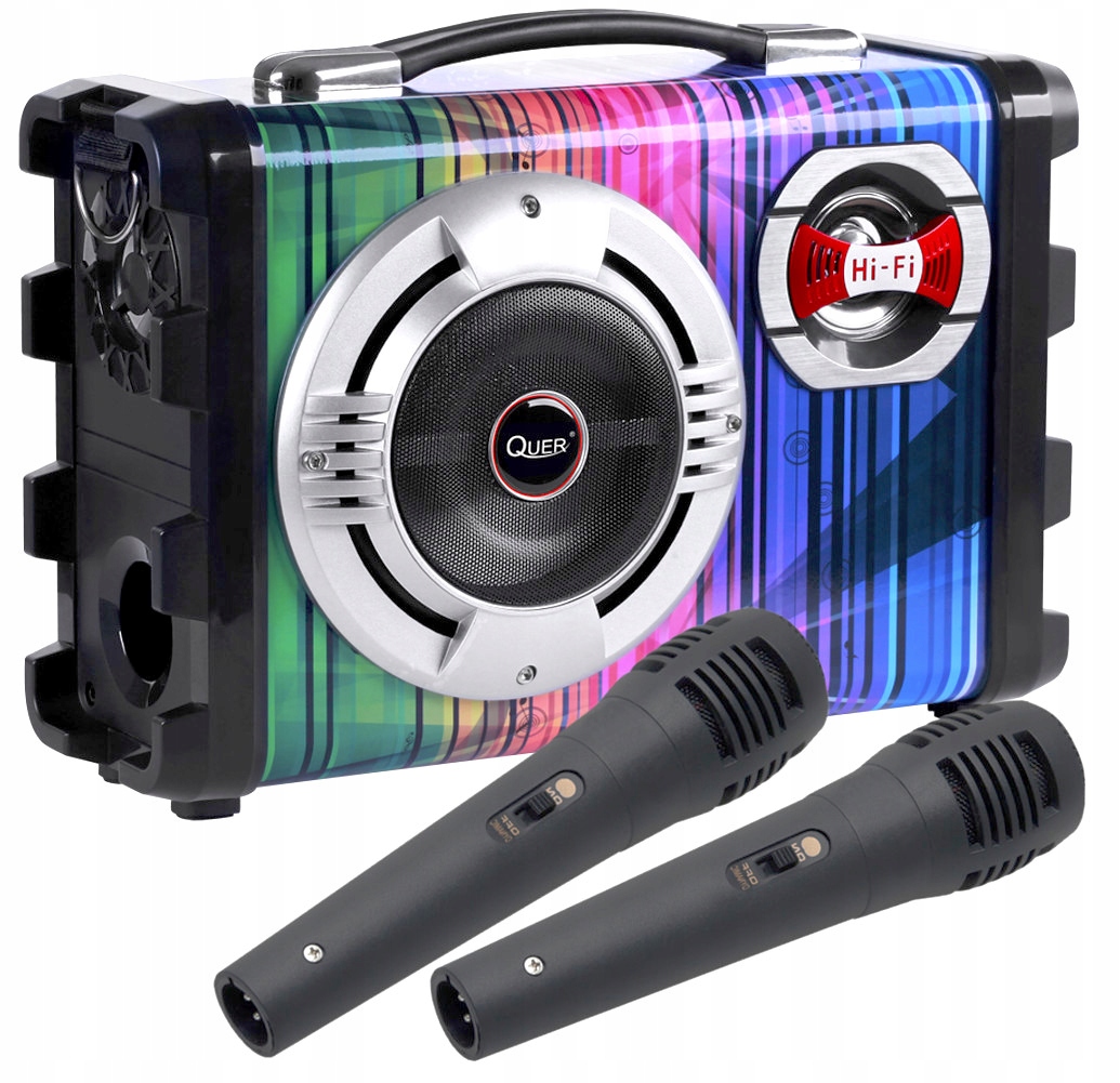 GŁOŚNIK BLUETOOTH BOOMBOX KARAOKE MIKROFON 2szt 7646233712