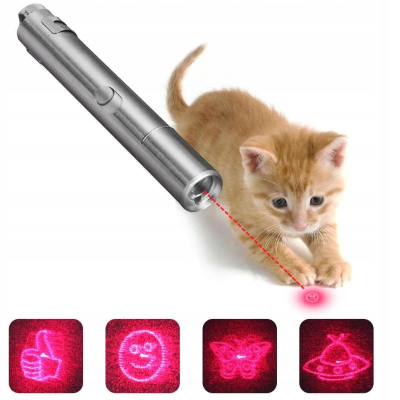 Zabawka Dla Kota Laser 6w1 Usb Latarka Led 7614402526 Zabawka Dla Kota Laser 6w1 Usb Latarka Led 7614402526