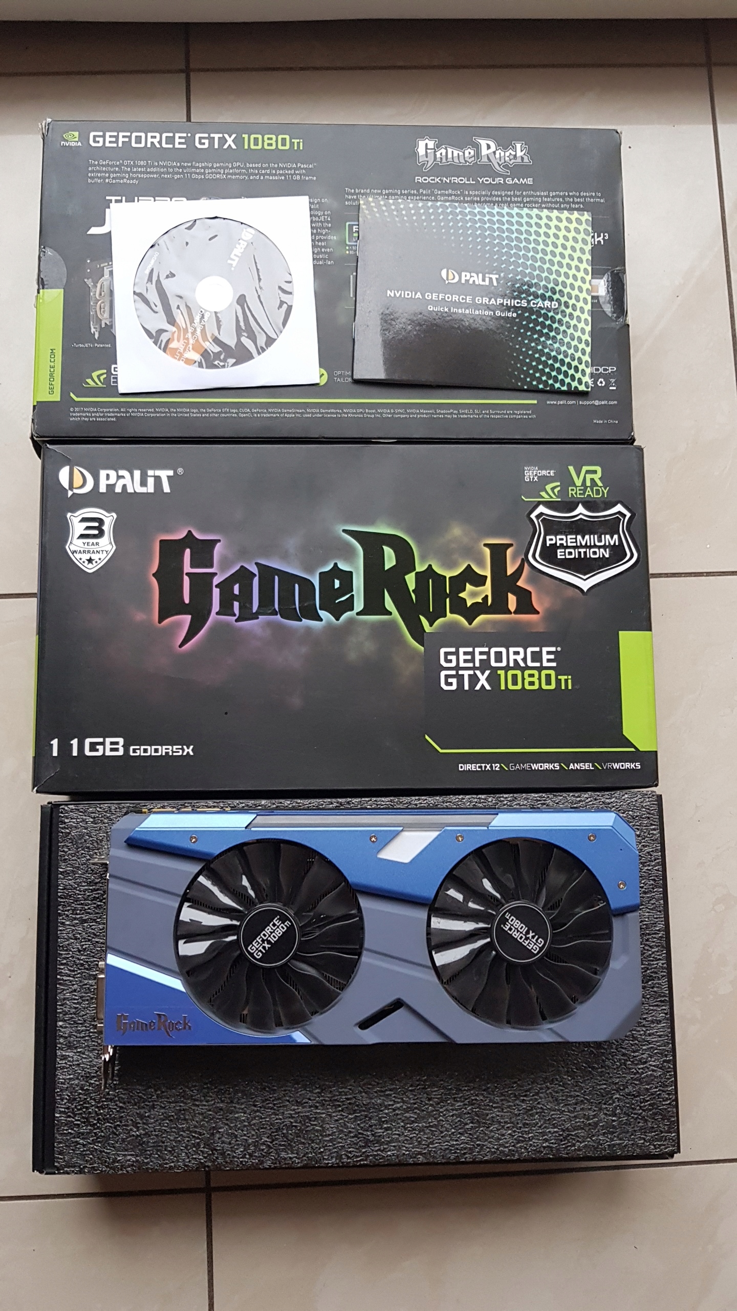 GeForce Palit GameRock Premium GTX 1080 TI 11GB - 7701859525 ...