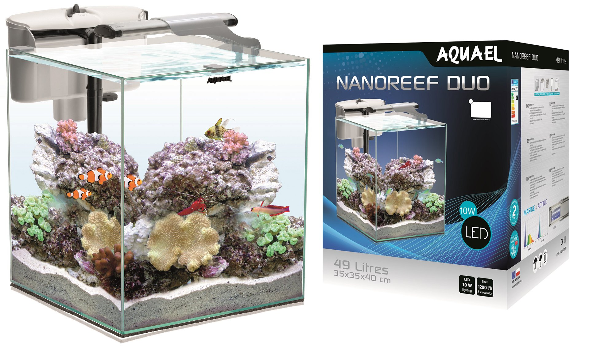 AQUAEL NANO REEF DUO 49L ZESTAW AKWARIUM MORSKIE - 7200861297 ...