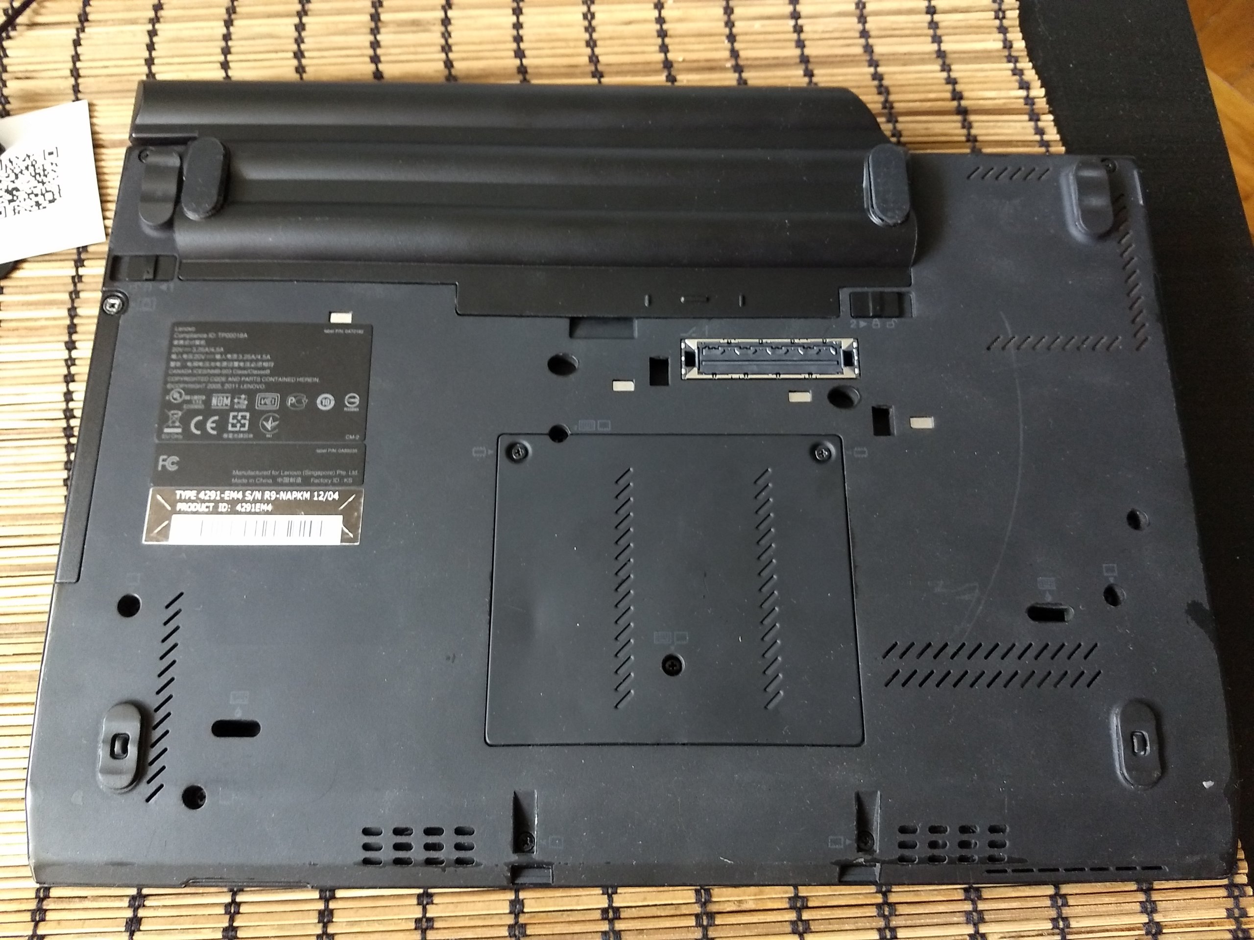 Lenovo x220 установка msata ssd