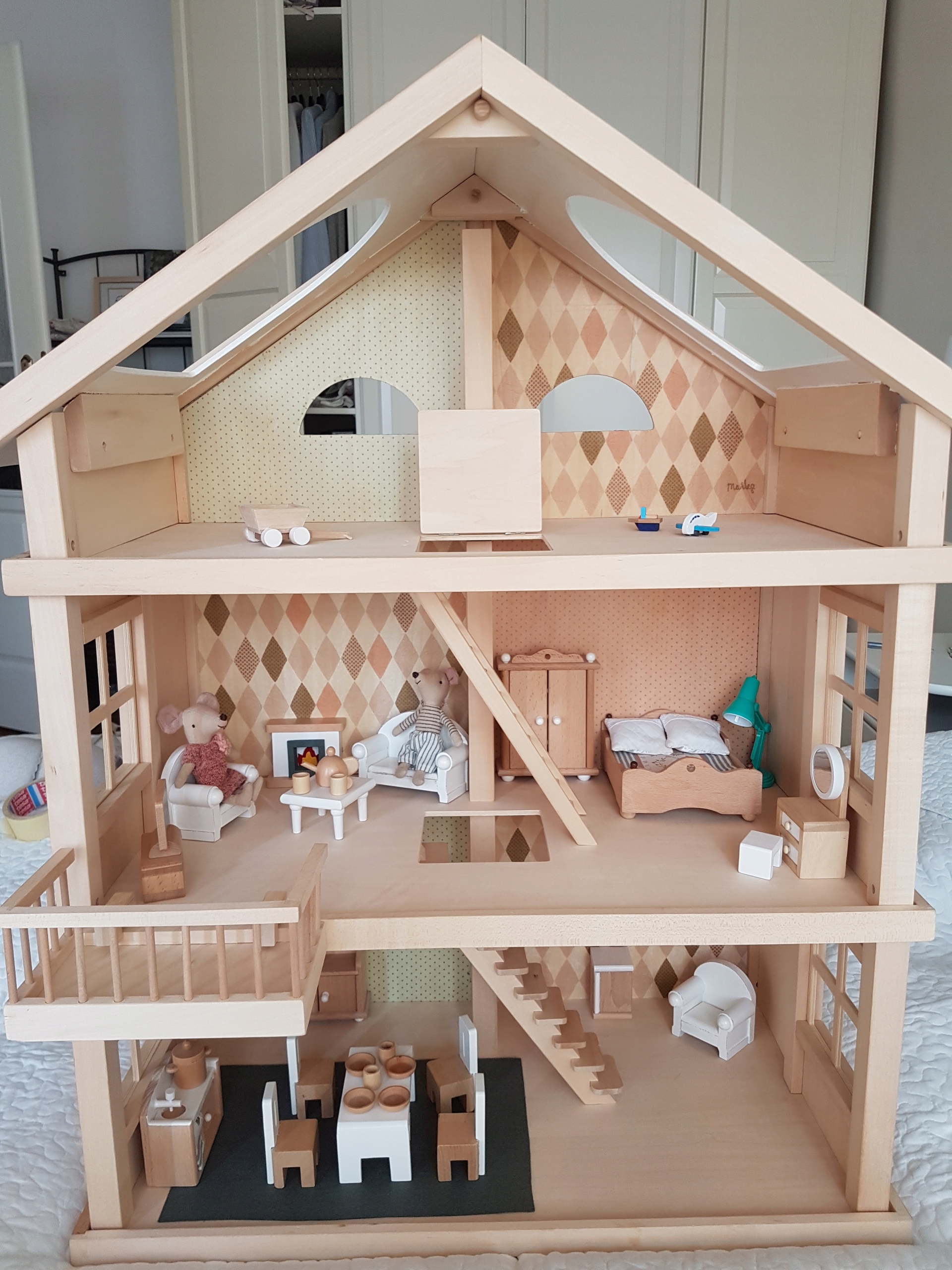 Drewniany Domek Dla Lalek Goki Maileg Mebelki 7474922001