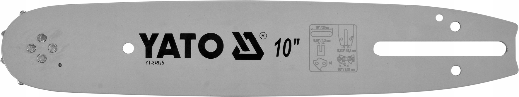 

Yato Prowadnica Łańcucha Piły 10 3/8 0.05 40G